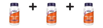 3 x Now Foods Alpha Lipoic Acid 250mg (60)