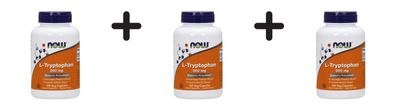 3 x Now Foods L-Tryptophan 500mg (120)