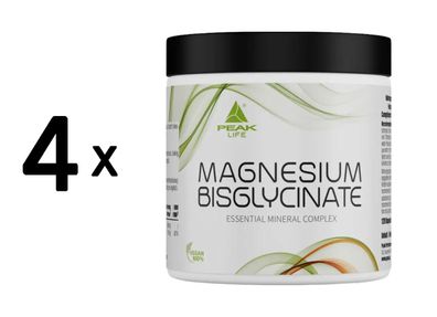 4 x Peak Magnesium Bisglycinate (120 Caps) Unflavoured