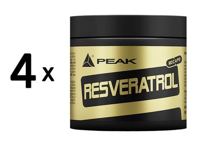 4 x Peak Resveratrol (90 Caps)