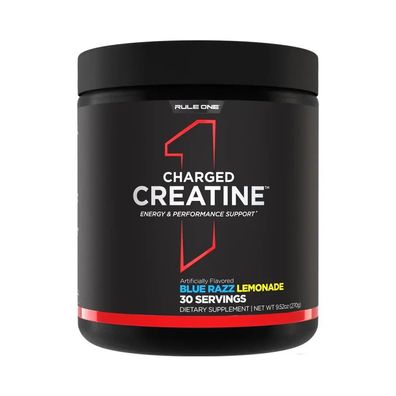 Rule1 R1 Charged Creatine (30 Serv) Blue Razz Lemonade