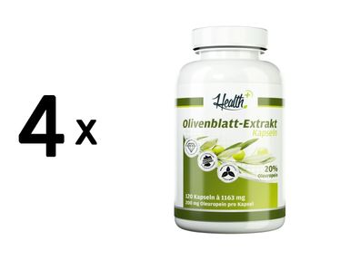 4 x Zec+ Health+ Olive Leaf Extract (120) Unflavoured