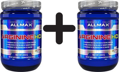 2 x AllMax Nutrition Arginine HCI - 400g