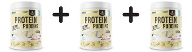 3 x Protein Pudding, Vanilla - 500g