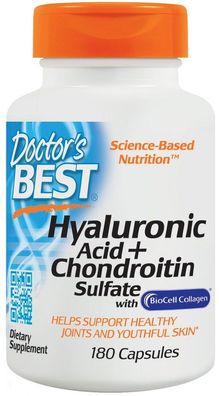 Best Hyaluronic Acid with Chondroitin Sulfate - 180 caps