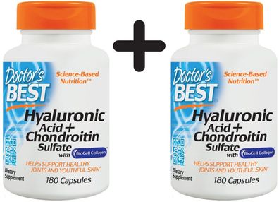 2 x Best Hyaluronic Acid with Chondroitin Sulfate - 180 caps