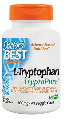 Best L-Tryptophan featuring TryptoPure, 500mg - 90 vcaps