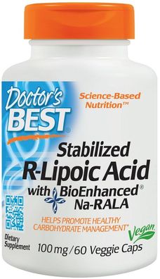 Best Stabilized R-Lipoic Acid, 100mg - 60 vcaps