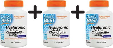 3 x Hyaluronic Acid + Chondroitin Sulfate - 60 caps