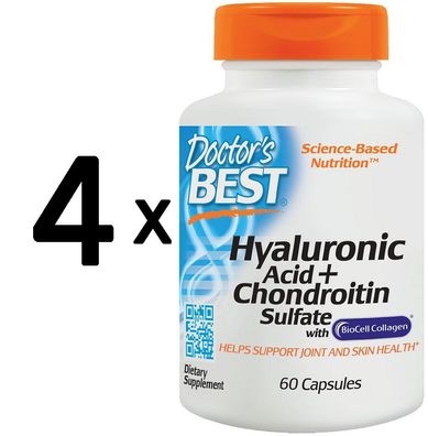 4 x Hyaluronic Acid + Chondroitin Sulfate - 60 caps