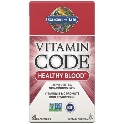 Vitamin Code Healthy Blood - 60 vcaps