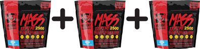 3 x Mutant Mutant Mass Extreme 2500, Cookies & Cream - 2720g
