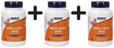 3 x Alpha Lipoic Acid, 250mg - 120 caps