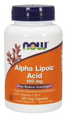 Alpha Lipolic Acid, 100mg with Vitamins C & E - 120 vcaps