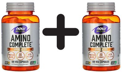 2 x NOW Foods Amino Complete - 120 caps