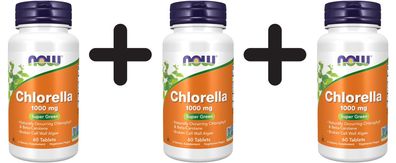 3 x Chlorella, 1000mg - 60 tablets