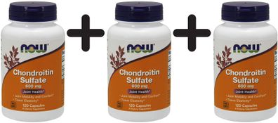 3 x Chondroitin Sulfate, 600mg - 120 capsules