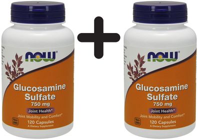 2 x Glucosamine Sulfate, 750mg - 120 caps