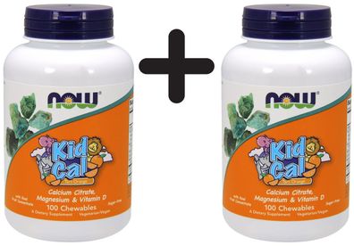 2 x Kid Cal - 100 chewables tablets