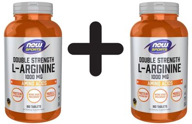 2 x L-Arginine, 1000mg - 180 tablets