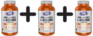 3 x L-Arginine, 1000mg - 180 tablets