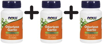 3 x Odorless Garlic - 100 softgels