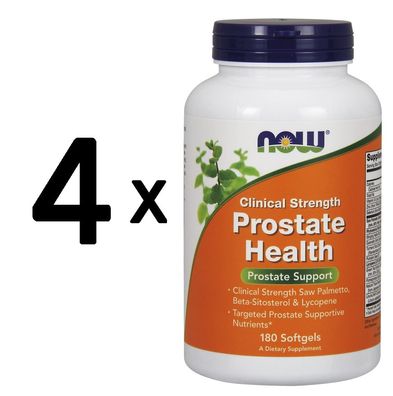 4 x Prostate Health Clinical Strength - 180 softgels