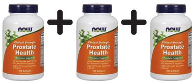 3 x Prostate Health Clinical Strength - 180 softgels