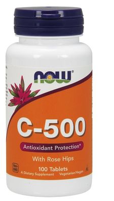 Vitamin C-500 with Rose Hips - 100 tablets