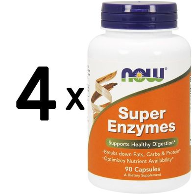 4 x Super Enzymes - 90 caps