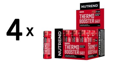 4 x Thermobooster Shot, Grapefruit - 20 x 60 ml