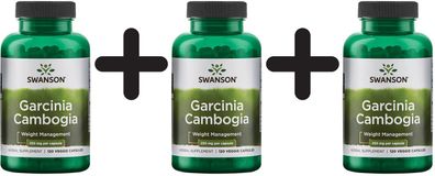 3 x Garcinia Cambogia, 250mg - 120 vcaps