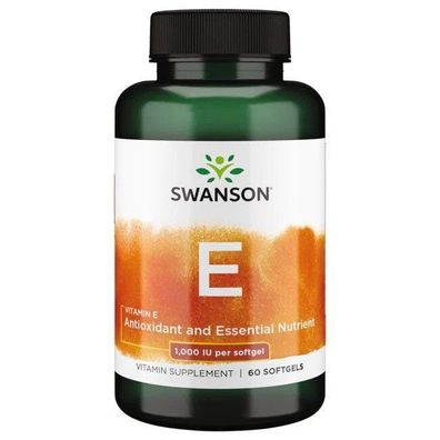 Vitamin E, 1000 IU - 60 softgels