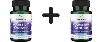 2 x Swanson Potassium Orotate - 60 caps