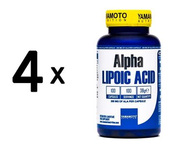 4 x Alpha Lipoic Acid, 200mg - 100 caps