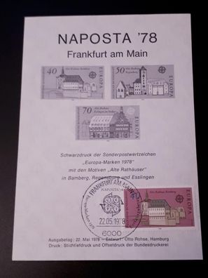 BRD Schwarzdruck Naposta 1978