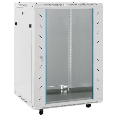 vidaXL 15U Netzwerkschrank auf Rollen 19" IP20 60x45x86 cm