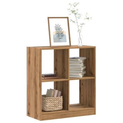 vidaXL Bücherregal Artisan-Eiche 68,5x32x75 cm Holzwerkstoff