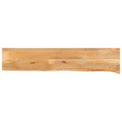 vidaXL Tischplatte mit Baumkante 160x40x2,5 cm Massivholz Mango