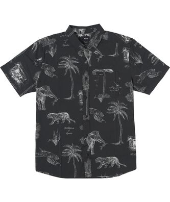 RVCA Hemd Tropic Winds black - Größe: M