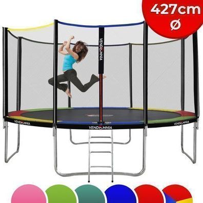 Trampolin Ø 427 Outdoor Gartentrampolin Fitness Trampoline Kindertrampolin