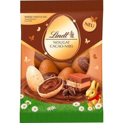 Lindt Nougat Kakao-Nibs-Eier 90g