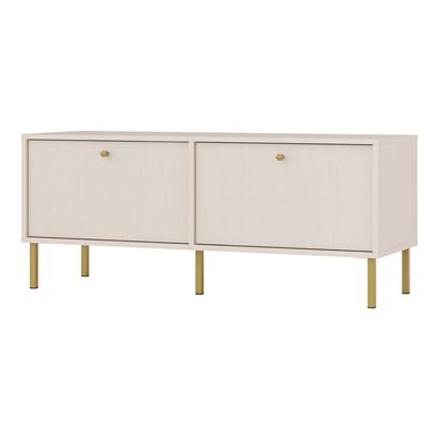 Selsey Oktio - TV-Möbel 2-türig, sandbeige, 121 cm