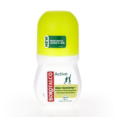 Borotalco Active Deo Roller Lime & Zeder ohne Alkohol