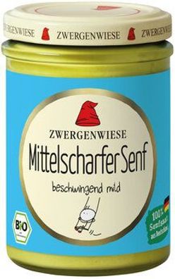 Zwergenwiese 6x Mittelscharfer Senf 160ml