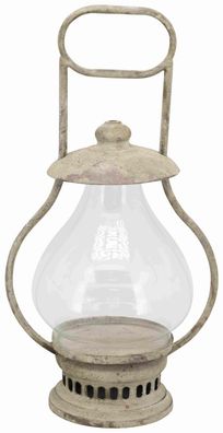 Laterne Windlicht ArtFerro 25x16cmH50cm Shabby Landhaus Vintage Metall/Glas Garten