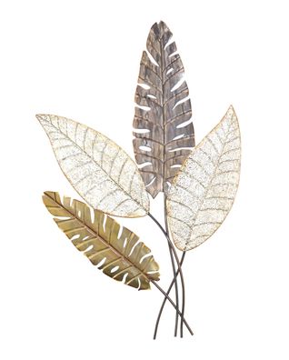 Wanddekoration Blätter, 90 cm Hoch