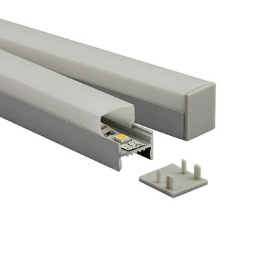 D02 LED Aluprofil Silber Rechteck