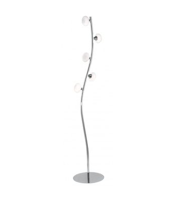 LED-Stehleuchte Jupiter LED 3W, 900lm, 3200k Durchm. 30cm, Höhe 150cm chrom