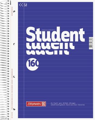 Brunnen 1067981 Notizblock / Collegeblock Student ( A4 liniert 70g/m? 160 Blatt